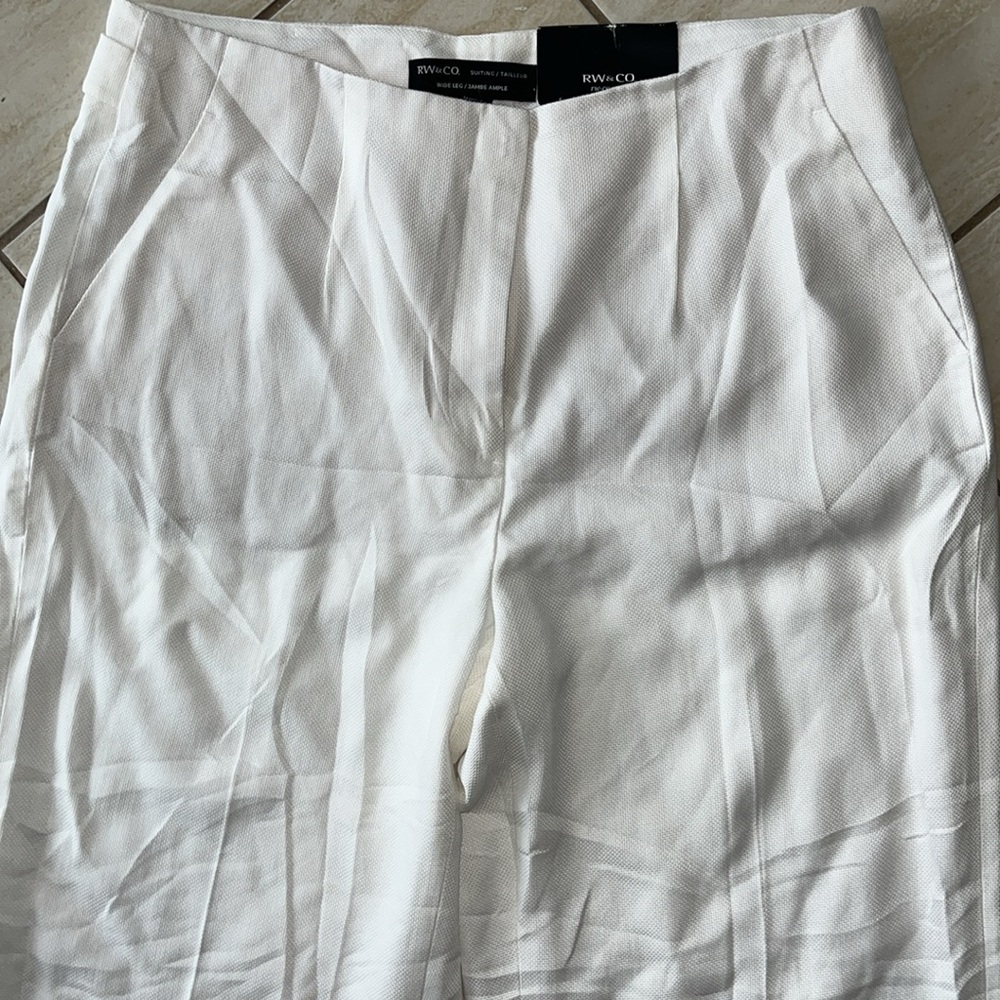 NWT RW&Co Wide Leg Tencel Pant Size 12 - Picture 5 of 12